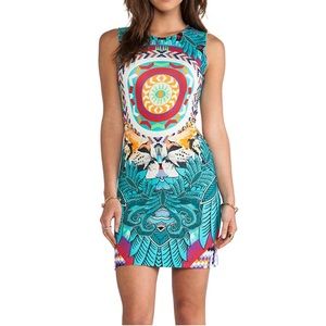 Mara Hoffman Fitted Mini Dress Jungle Trip Medium